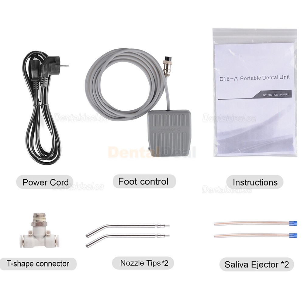 GOARD G12-A Mobile Dental Unit Portable Dental Unit with Air Compressor